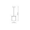 Lampa wisząca Cantos chrom LED 4000K