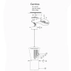 Lampa wisząca Cantos chrom LED 4000K