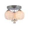 Ozdobny plafon Sada srebrny 3xE14 plus LED