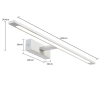 Kinkiet Isla biały 62cm IP44 LED CCT
