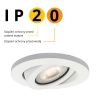 Ruchome oczko podtynkowe Lagos białe IP20 1xGU10