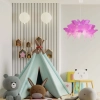 Lampa wisząca Farfalla ciemny róż 1xE27
