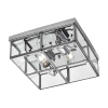 Plafon Monza srebrny 2xE14