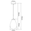 Lampa wisząca Fondi czarna 1xE14