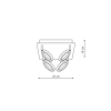 Plafon Carrara srebrny LED 3000K