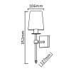 Kinkiet Casoli chrom 1xE14
