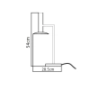 Lampa biurkowa Hat biała LED 3000K