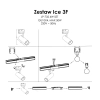 Zestaw oświetlenia szynowego Ice SET 3F biały 4xGU10