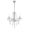 Lampa wisząca Cristallo srebrna 3xE14