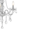Lampa wisząca Cristallo srebrna 3xE14