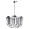 Lampa wisząca Vetro 5 srebrna 5xE14