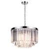 Lampa wisząca Vetro 5 srebrna 5xE14