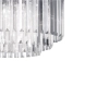 Lampa wisząca Vetro 5 srebrna 5xE14