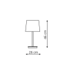 Lampa biurkowa Marbella czarna 1xE27