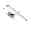 Kinkiet Isla chrom 62cm IP44 LED CCT