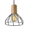 Lampa wisząca Moderno czarno - brązowa1xGU10