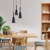 Lampa wisząca Solin 3 czarna 3xE27