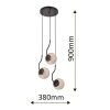Lampa wisząca Hook czarna 3xE27