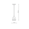 Lampa wisząca Melt 1xE27