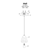 Lampa wisząca Melt 1xE27