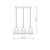 Lampa wisząca Melt 3xE27
