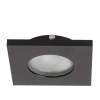 Oczko podtynkowe kwadratowe Lagos czarne IP65 1xGU10