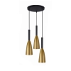 Lampa wisząca Solin 3 złota 3xE27
