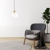Lampa wisząca Puerto złota 1xE27