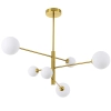 Lampa wisząca Dorado złota 6xG9