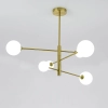Lampa wisząca Dorado złota 6xG9