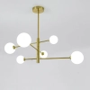 Lampa wisząca Dorado złota 6xG9