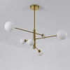 Lampa wisząca Dorado złota 6xG9