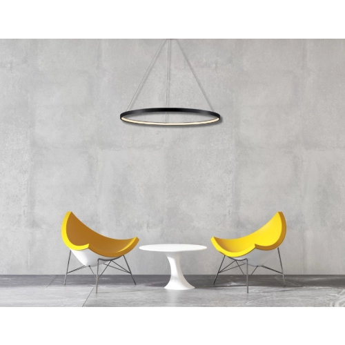 Plafon Ring L czarny LED CCT