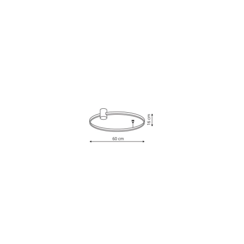 Plafon Ring S czarny LED CCT