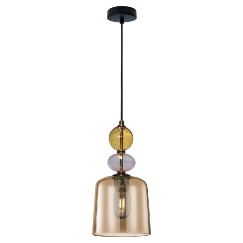 Lampa wisząca Tropea bursztynowa 1xE27