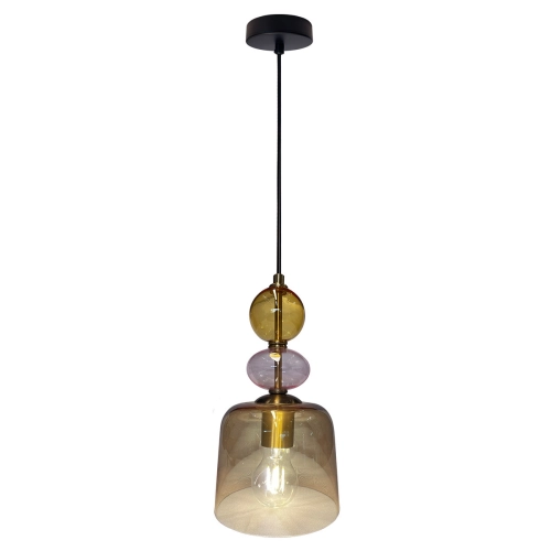 Lampa wisząca Tropea bursztynowa 1xE27