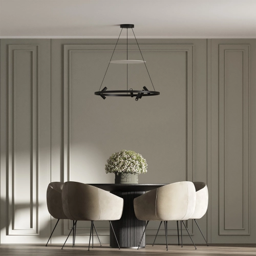 Lampa wisząca Almeria czarna LED