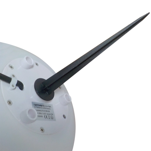 Lampa ogrodowa Gaja 30 cm biała 1xE27