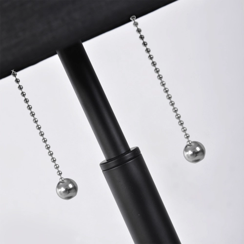 Lampa stołowa Fogo czarna 2xE27