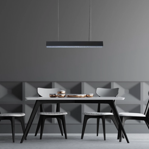Lampa wisząca Mira M czarna Tuya LED CCT