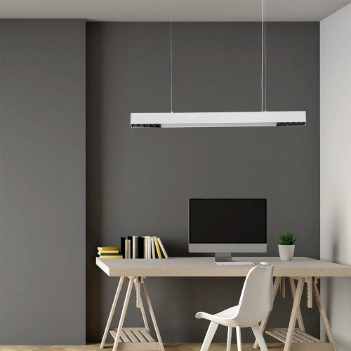 Lampa wisząca Cali M biała Tuya LED CCT