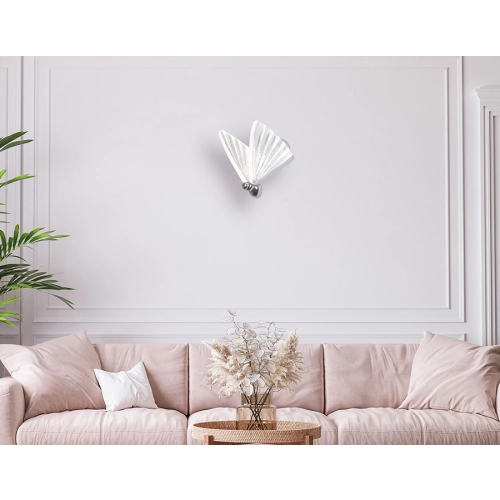 Kinkiet Mariposa srebrny LED CCT