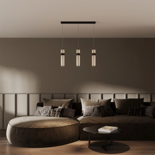 Lampa wisząca Ambiente złota LED CCT