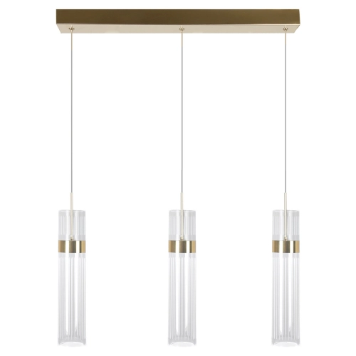 Lampa wisząca Ambiente 3 złota LED CCT