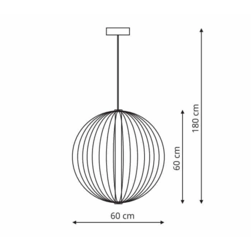 Lampa wisząca Treviso złota LED CCT