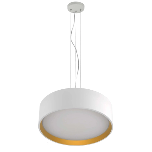Lampa wisząca Hudson biało - złota LED 4000K