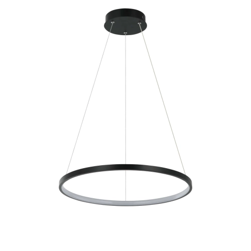 Lampa wisząca Ring 40 cm czarna LED