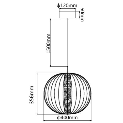 Lampa wiszaca Treviso czarna LED 3000K