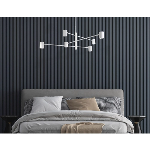 Lampa wisząca Snow 6 biała 6xGU10
