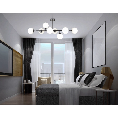 Lampa wisząca Dorado czarna 6xG9